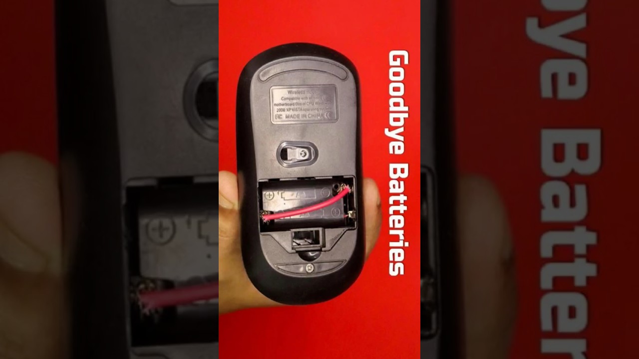 Goodbye Batteries | Make rechargeable wireless mouse | No More Batteries 