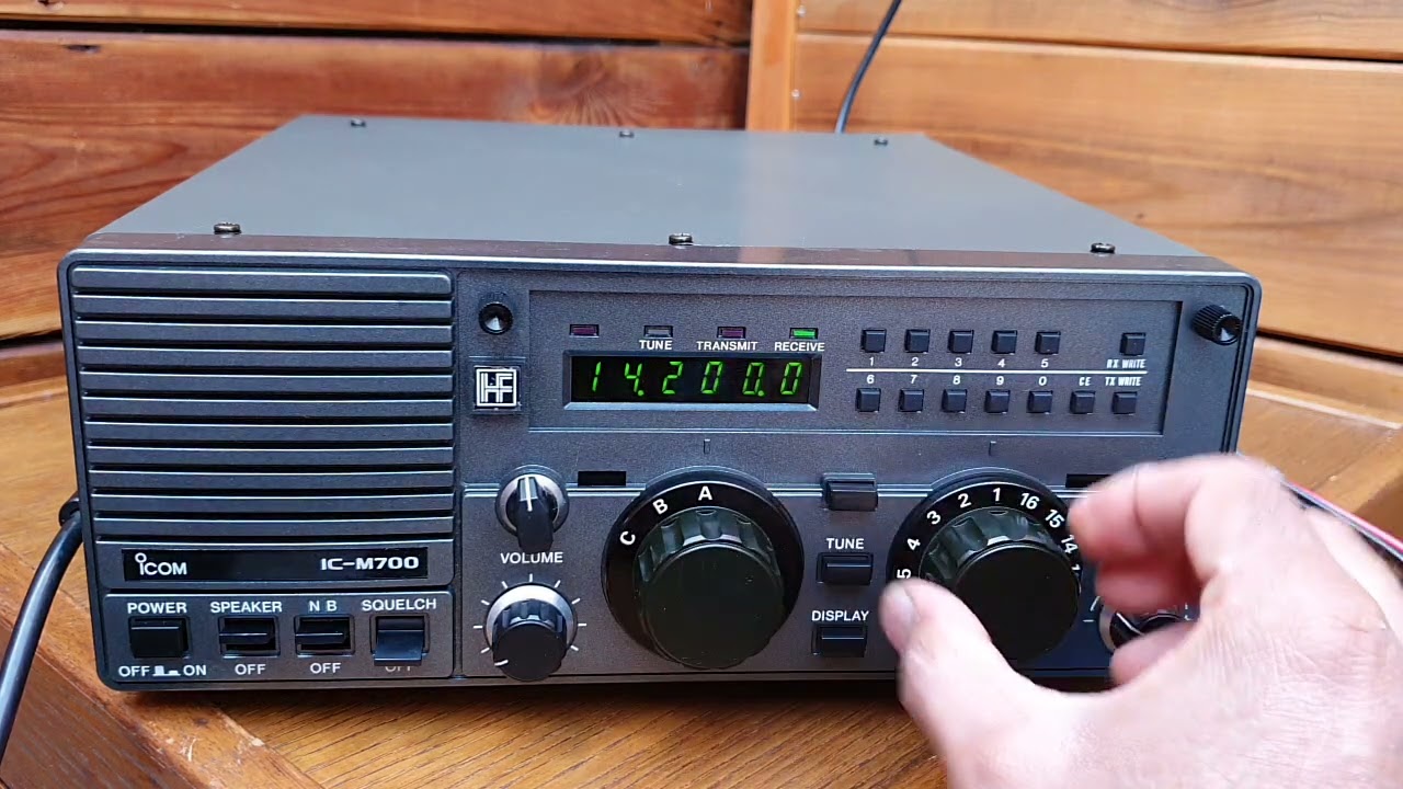 Морской КВ SSB-трансивер Icom IC-M700 — тест передачи и приёма на 14 МГц