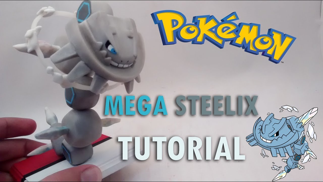 How to Make Mega Steelix Tutorial Pokemon en Porcelana fría / Cold Porcelain / Polymer clay