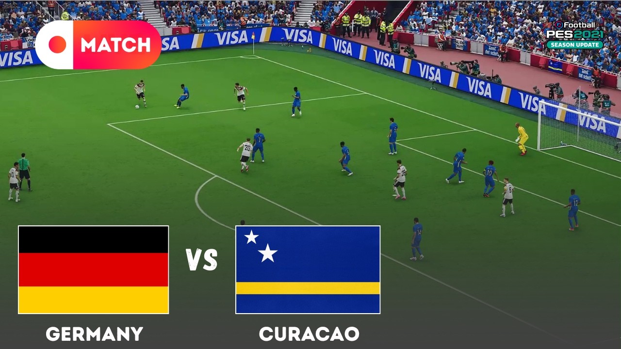 GERMANY vs CURACAO | World Cup 2026 Match Simulation | eFootball PES 21 Gameplay