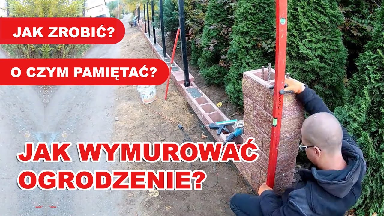 ⭐ Jak wymurować ogrodzenie od A do Z ⭐