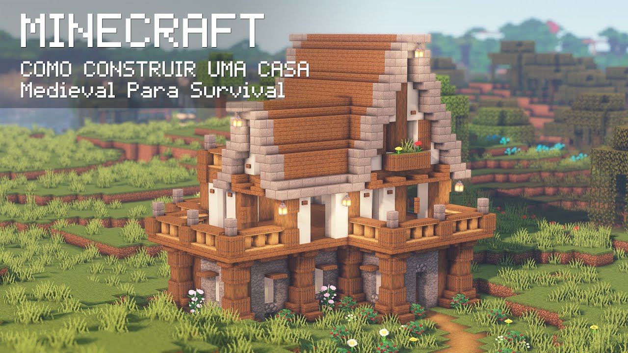 Minecraft | Como Fazer Uma Casa Medieval Para Survival