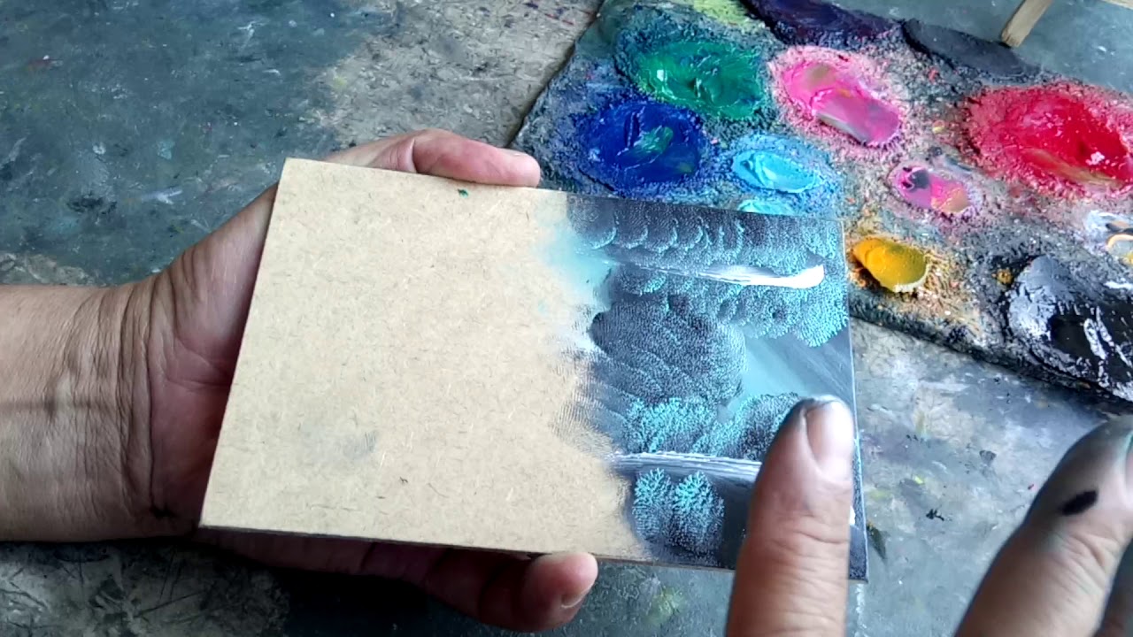 Pintura con dedos al óleo