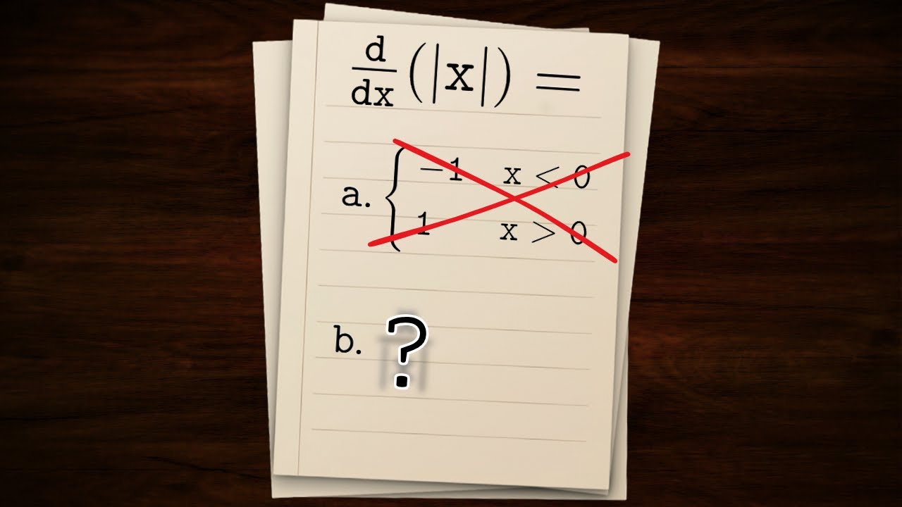 What Is The Derivative Of |x|?