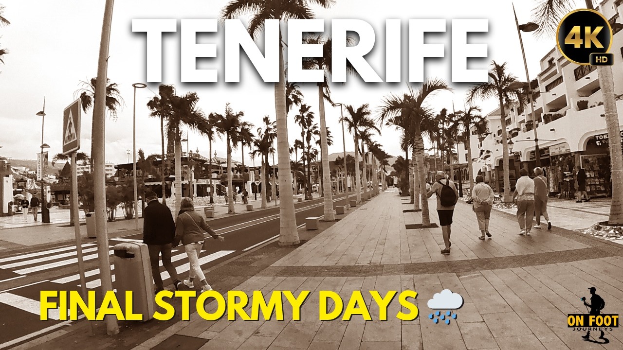 Tenerife - March 24, Last Cloudy Days Before the Sun Returns | Las Am&eacute;ricas Walk 4K