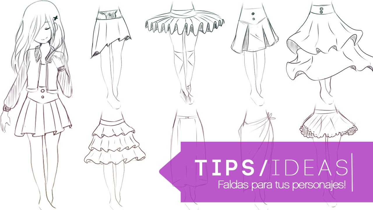 ►TIPS & IDEAS: Distintos tipos de falda para tus personajes ♥