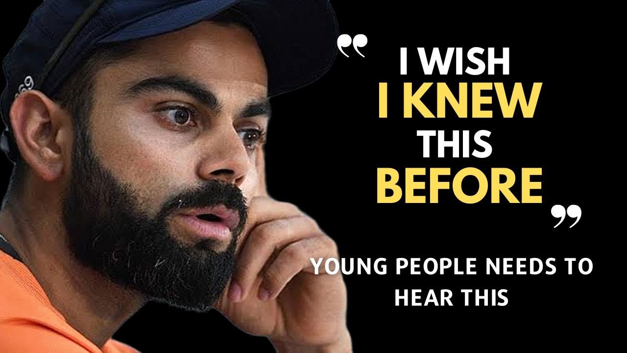 Virat Kohli advice to youngsters || Every Indian must listen ||Virat Kohli Motivational speech 2023