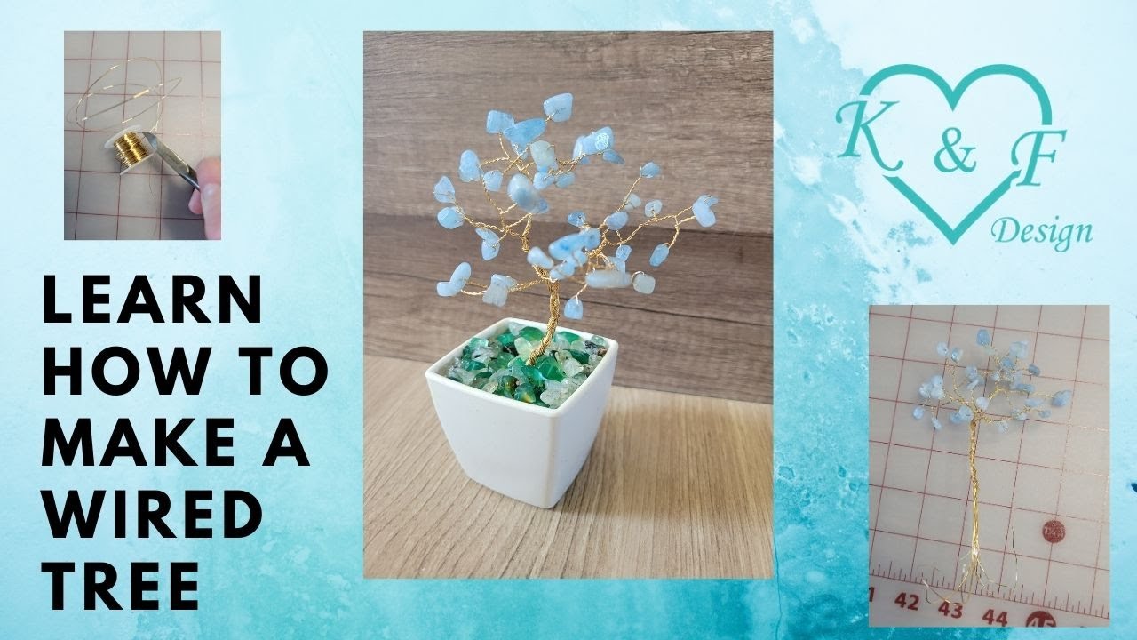 How To Make A Wire Tree With Crystals