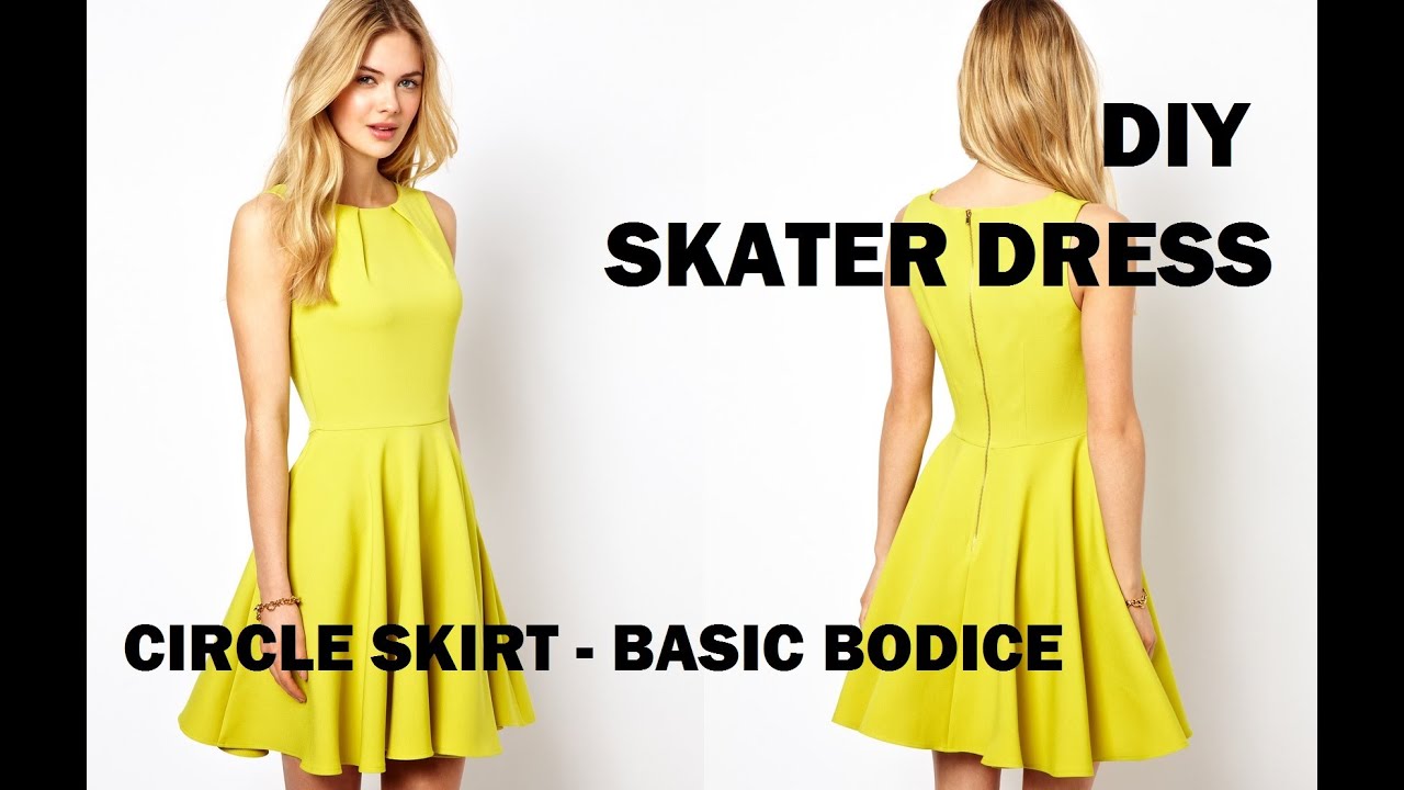 DIY | HOW TO MAKE A SKATER DRESS (CIRCLE SKIRT) + PATTERN MAKING