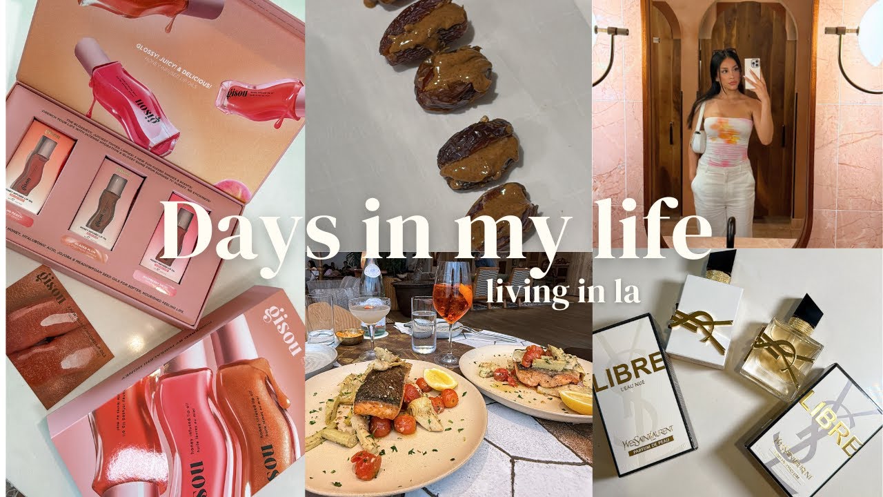 Days in my life living in LA⏐lip filler, pr haul + cooking at home 🫶🏼