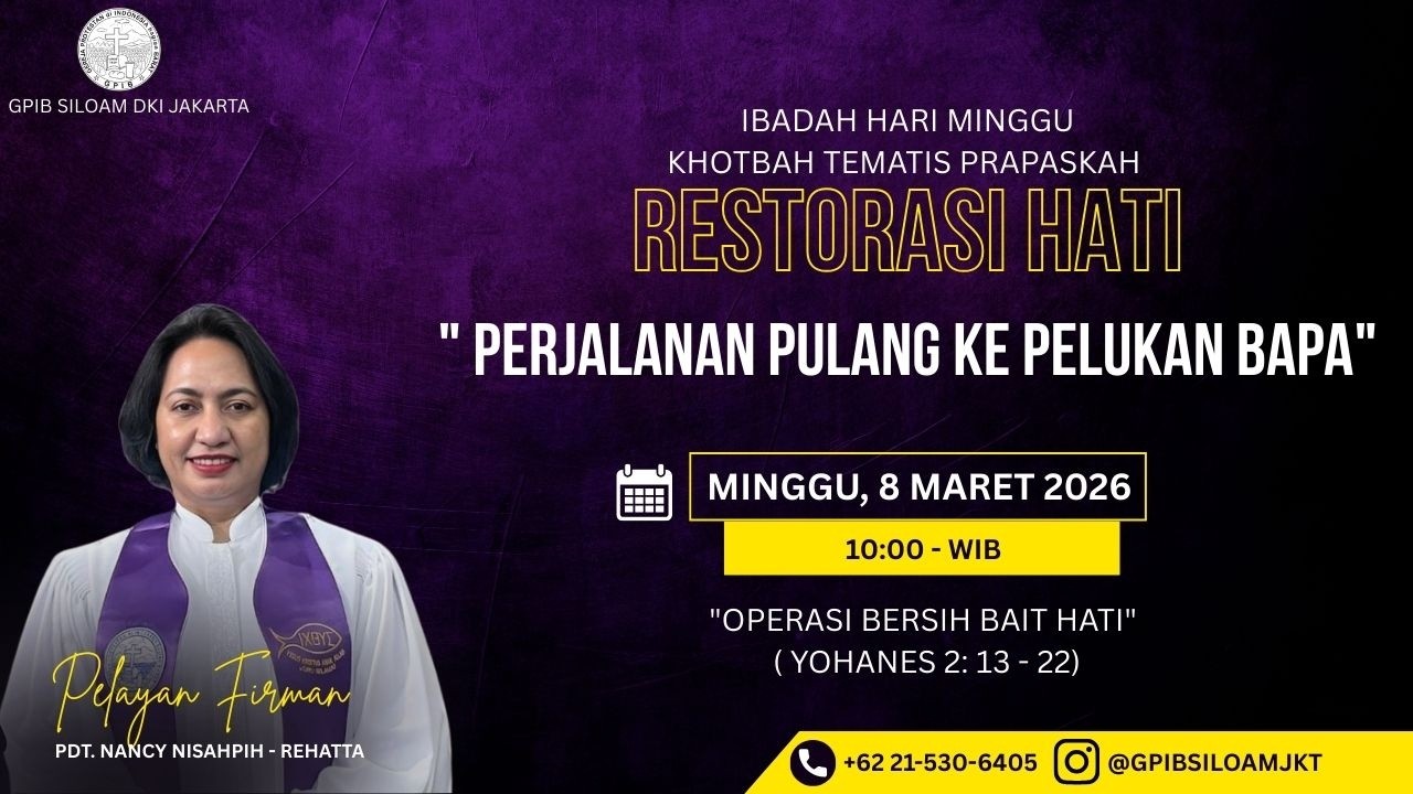 (LIVE) IBADAH HARI MINGGU IV PRA - PASKAH 08 MARET 2026 PUKUL 10.00 WIB