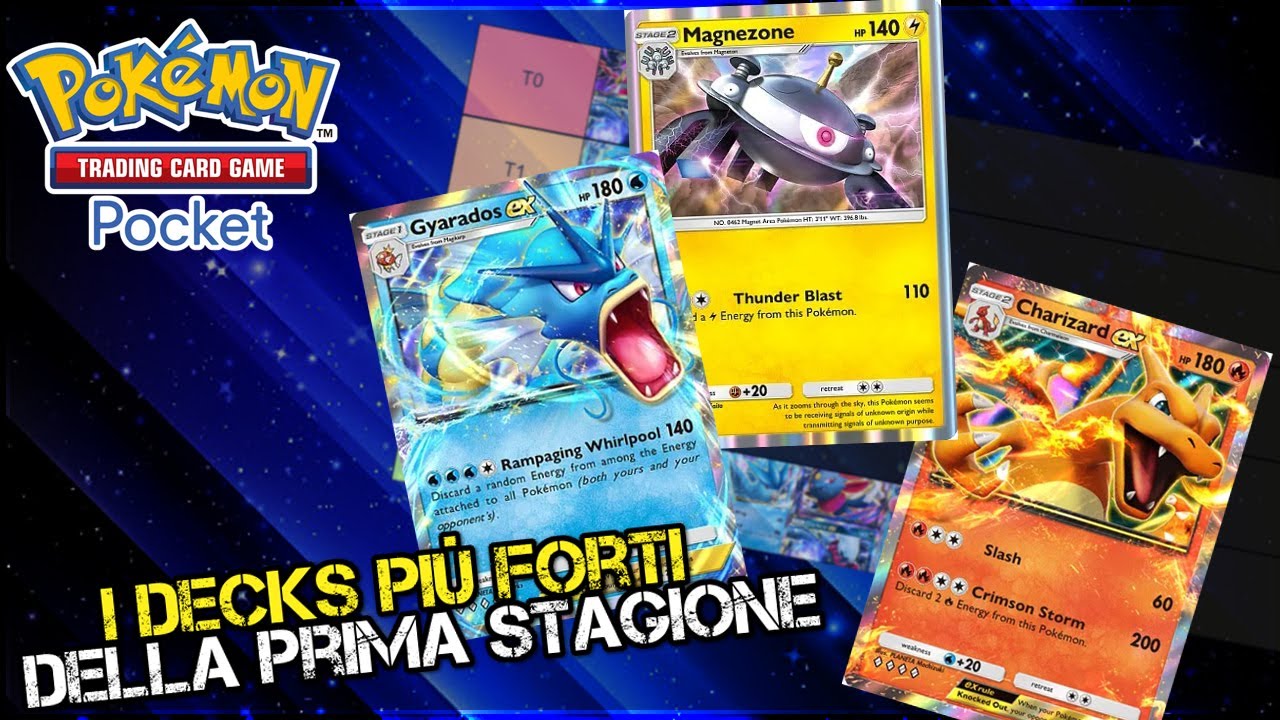 Fine della 1º Stagione!!🥇- TIER LIST DEI DECKS PIÚ FORTI DEL META - Pokémon TCG Pocket [ITA]