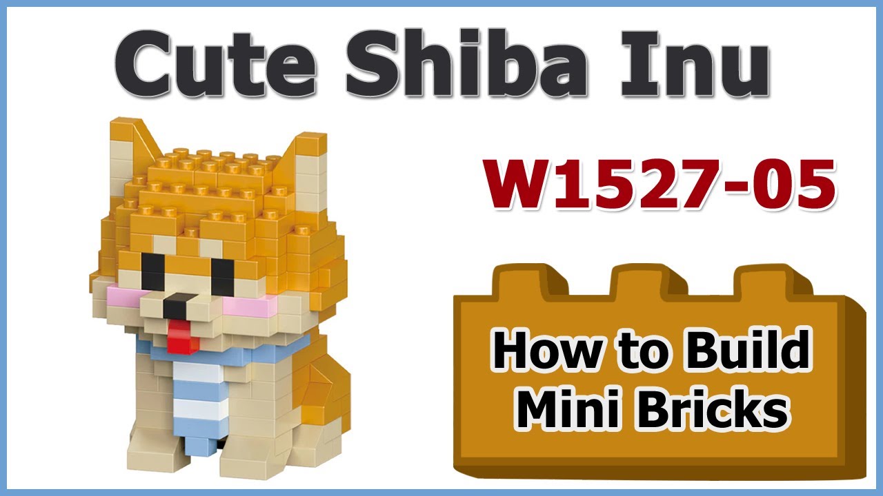 How to Build Mini Blocks Shiba Inu W1527-05 Review Instructions Specifications