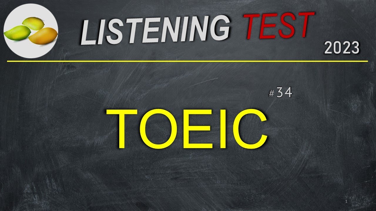 TOEIC Listening Test 34