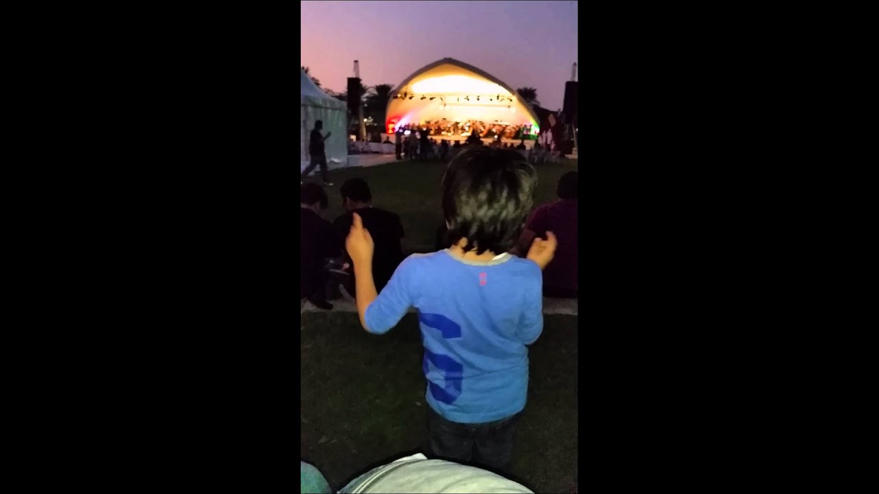 Majd conducting the Welsh National Orchestra Dubai