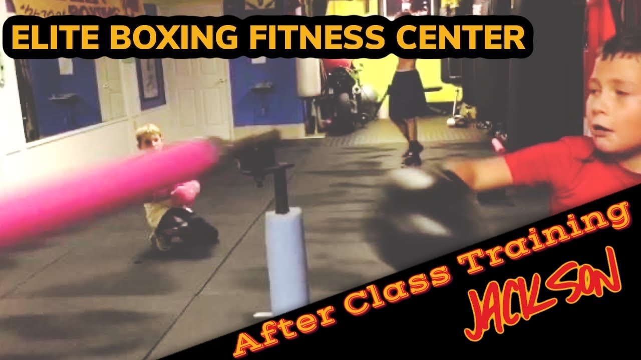 Action Jackson trying out to new equipment Oviedo boxing gym