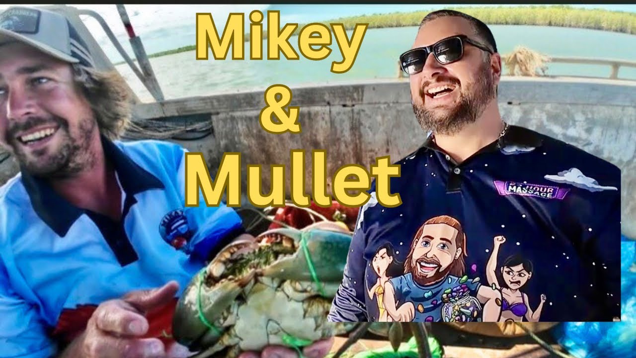 Hanging with Mikey Cunningham & I hopped in the Mad Mullets Boat🦀🦀