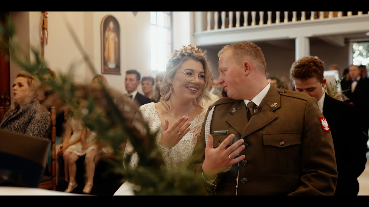 Piękne błogosławieństwo na ślubie Basi i Przemka | Stary Kamionek