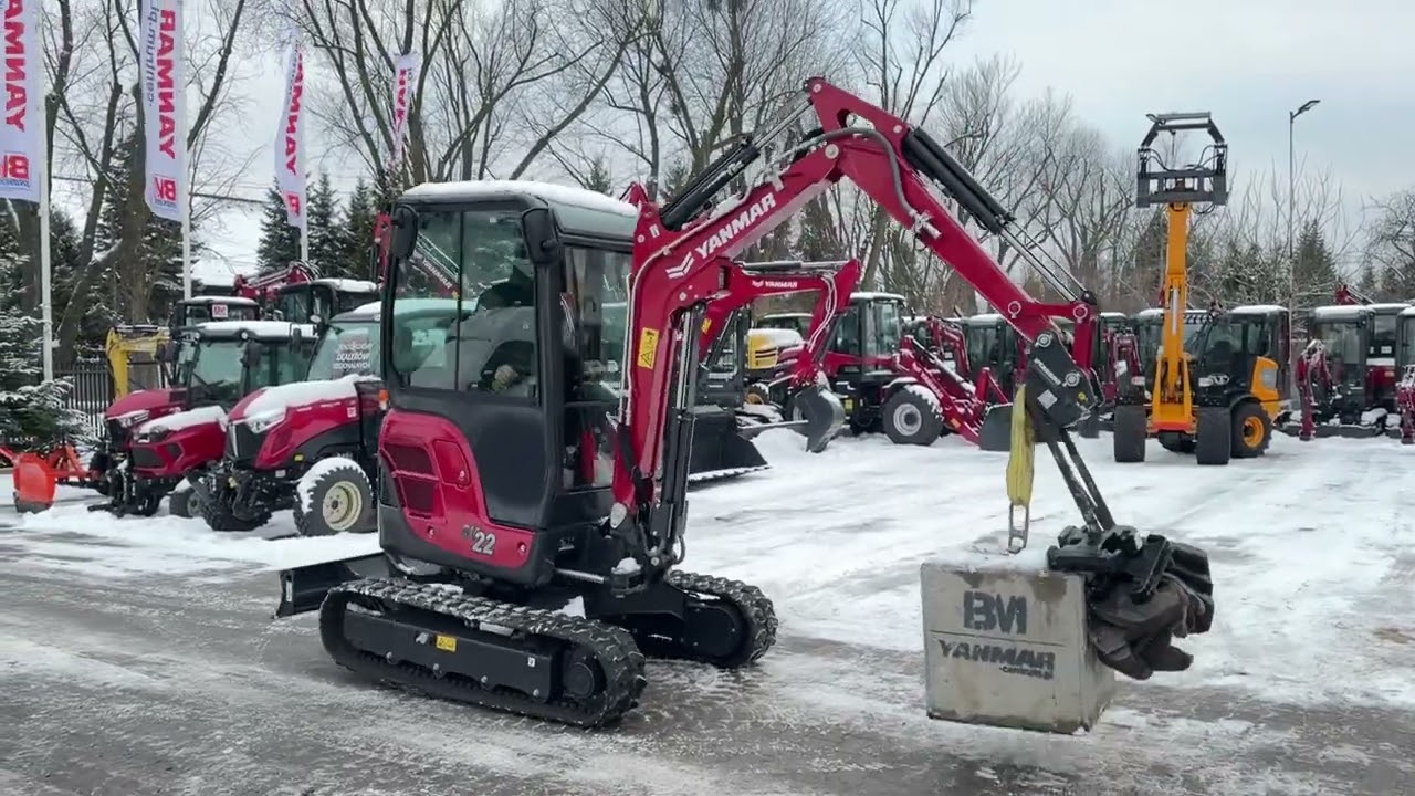 Yanmar sv22  - sprawdźmy czy podniesie 750 kg ? Czyli czy da radę ze  studzienka ?