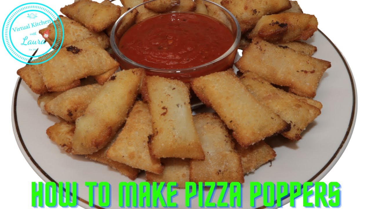 Pepperoni & Cheese Pizza Poppers Pockets Appetizers Recipe