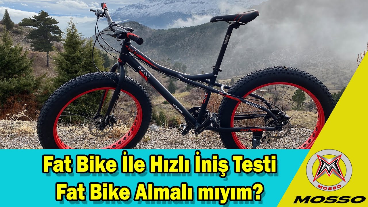 Yeni  Fat Bike Bisikletim İle 1825m'den 1150m'ye Hızlı İniş-Fat Bike Yokuş ve İniş Testi