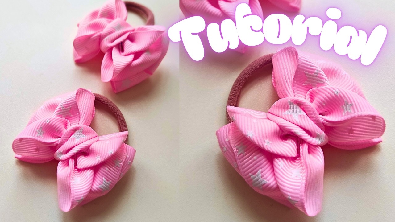 🎀 Tutorial paso a paso: lazos con cinta de grosgrain de 25 mm — ¡crea tu propio lazo! ✂️