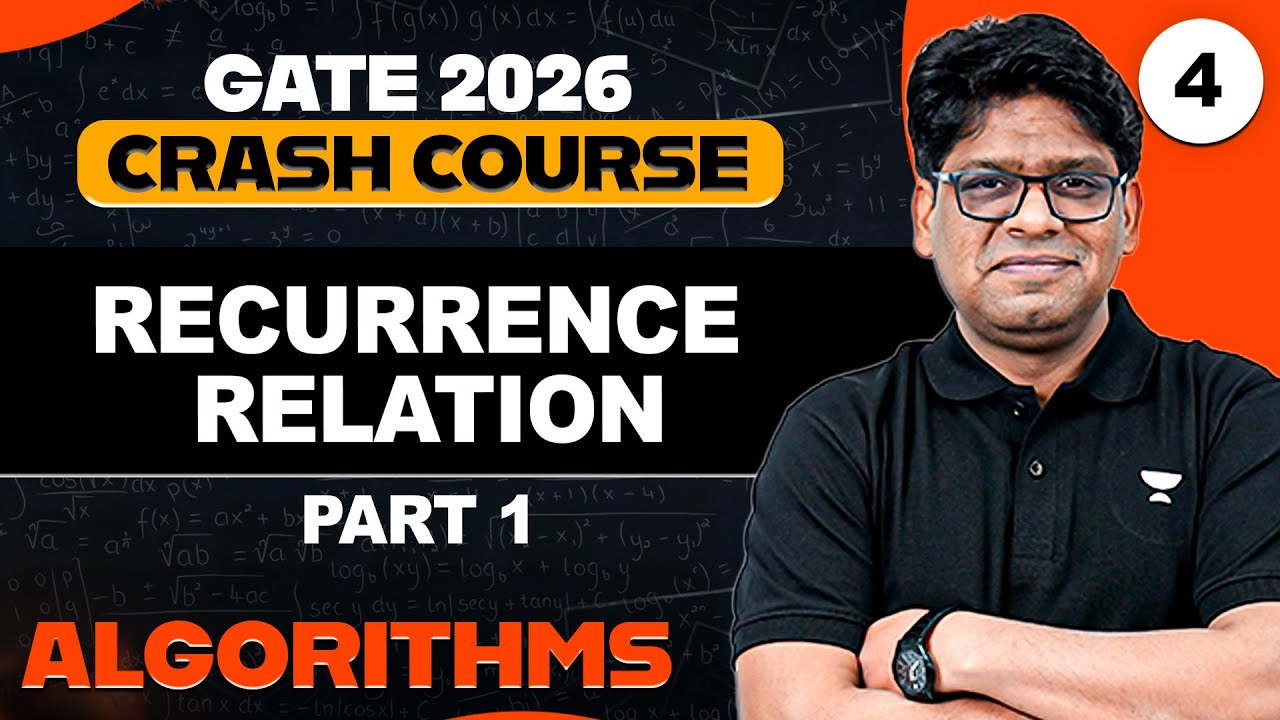 Algorithms 04 | Recurrence Relation Part 01 | Algorithm Crash Course for GATE | Pankaj Sharma Sir