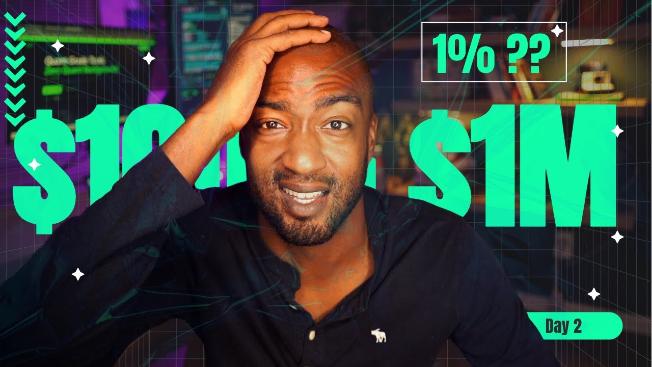 $100 to $1M with Code (Day 2) | We need more trades!