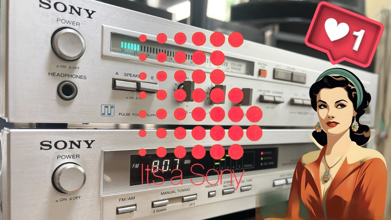 【SONY TA-F55 & ST-J55】薄型で現代風なデザインのヴィンテージオーディオ【1979年モデル】