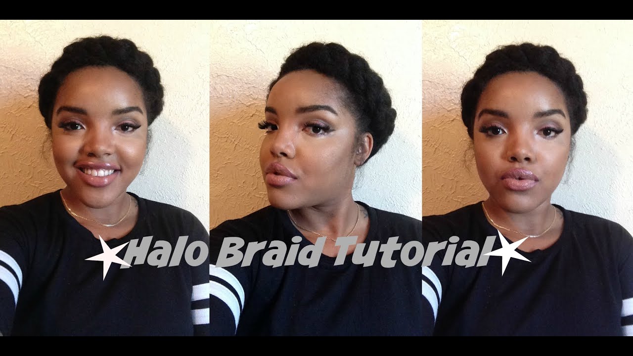 How To Do A Halo Braid On Natural Hair| Be an Angel