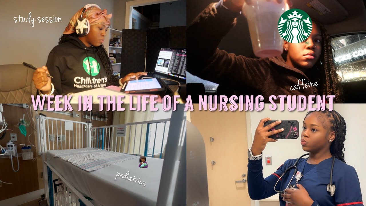 WEEK IN THE LIFE OF A NURSING STUDENT (Atlanta): study session + peds clinical + valentines day prep
