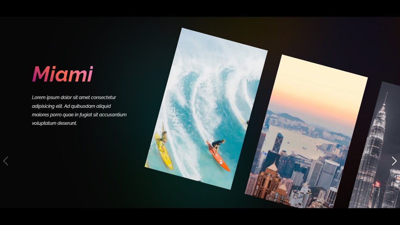 Smooth Image Transition Carousel Using HTML,CSS and JS || With Source Code