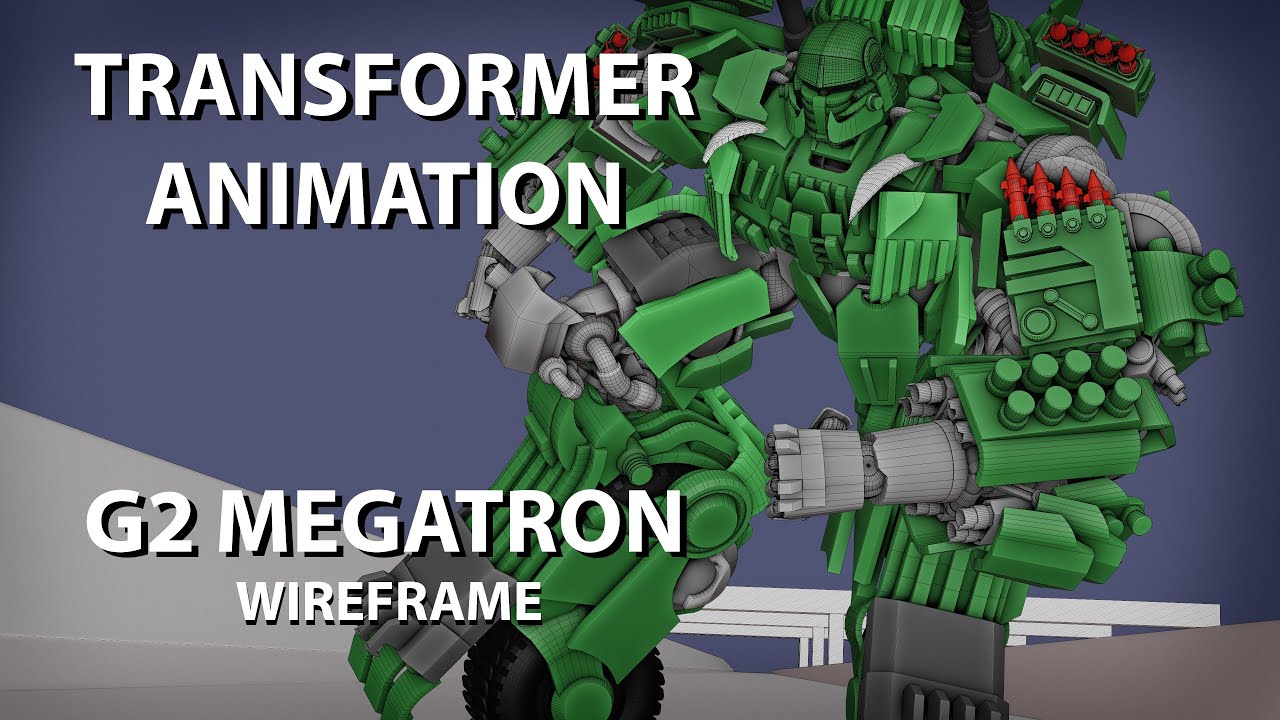 TRANSFORMERS ANIMATION: MEGATRON G2 (WIREFRAME)