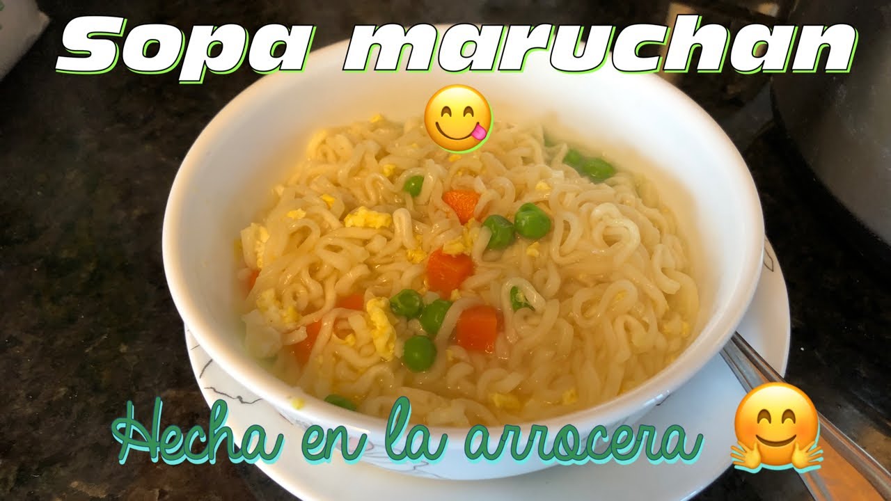 Como hacer sopa maruchan con verduras en la arrocera/Vaporera