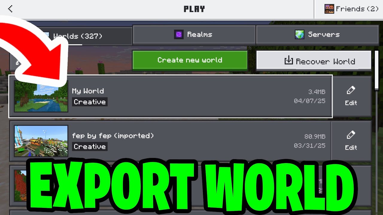 Как экспортировать миры Minecraft на Android! — Руководство