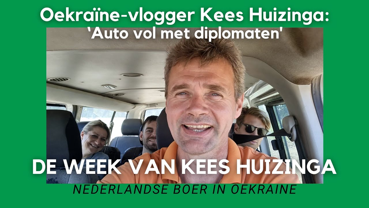 Oekraïne-vlogger Kees Huizinga: ‘Auto vol met diplomaten'