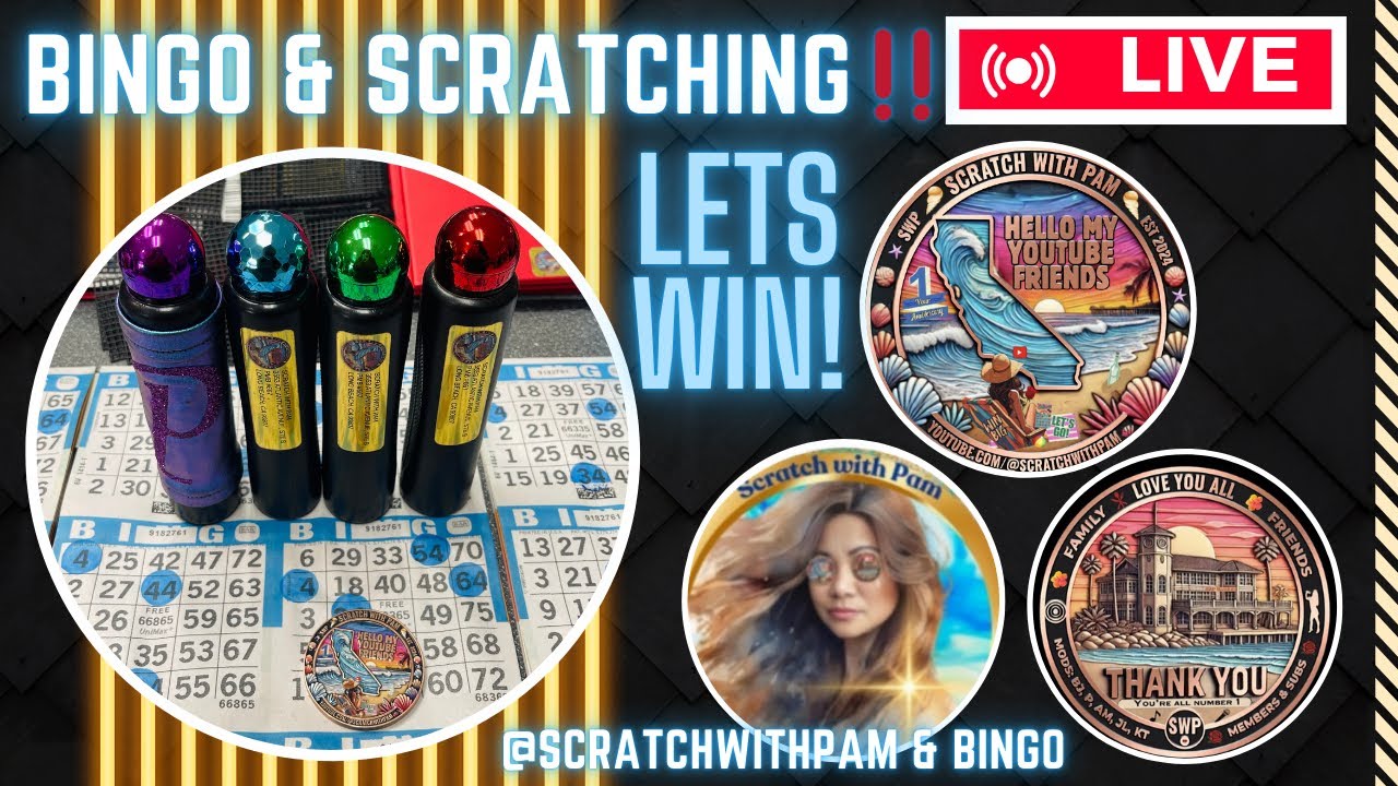 BINGO LIVE & CA Lottery Scratchers‼️