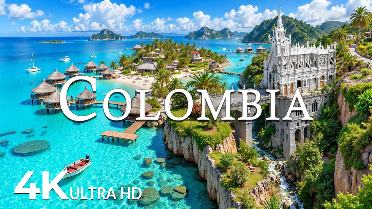 FLYING OVER COLOMBIA (4K UHD) &ndash; Soothing Music Along With Beautiful Nature Video - 4K Video UHD #6