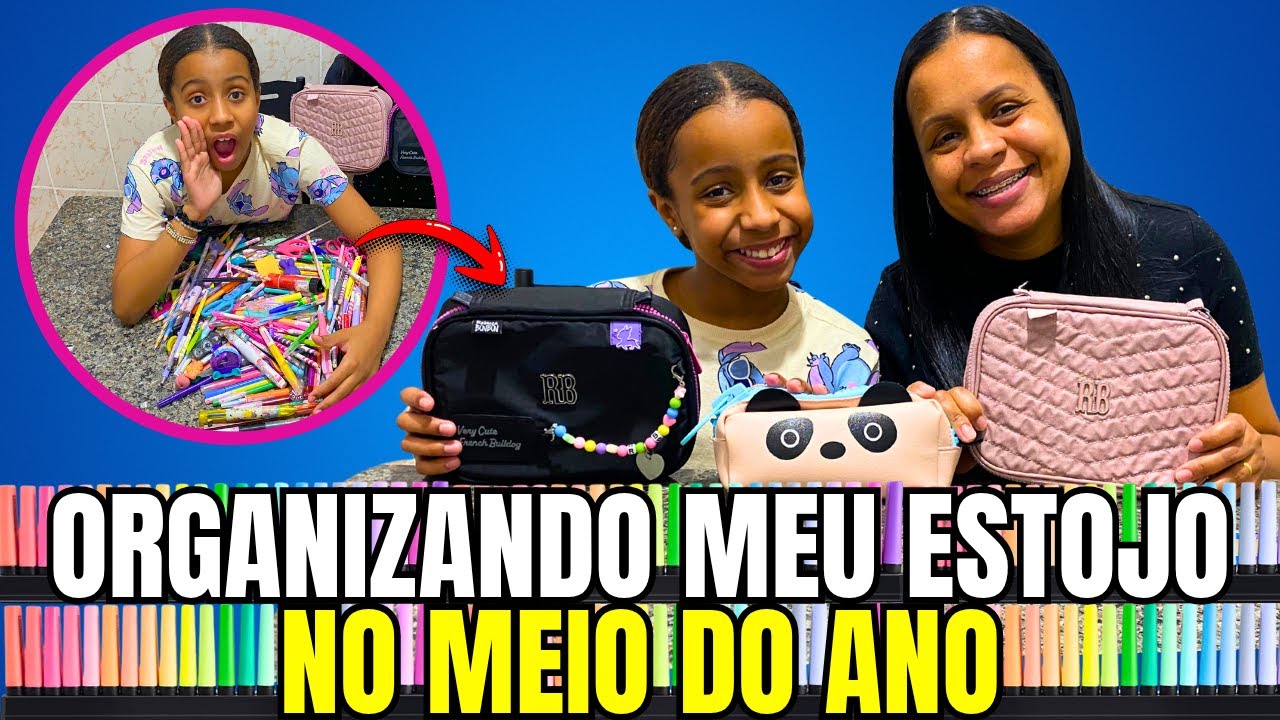ORGANIZANDO MEU ESTOJO NO MEIO DO ANO - FAMÍLIA SIQUEIRA OFICIAL *material escolar 2025
