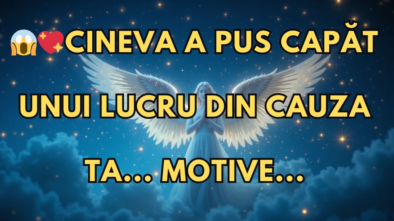 CINEVA A PUS CAPĂT UNUI LUCRU DIN CAUZA TA