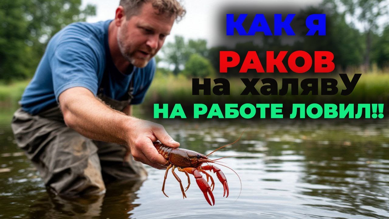 КАК Я РАКОВ НА РАБОТЕ В НАХАЛЯВУ ЛОВИЛ!!!
