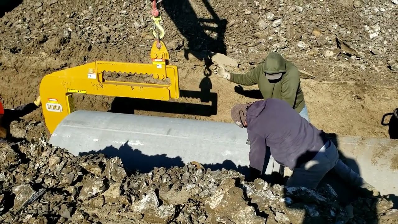 C-Hook Makes Installing Concrete Pipe Easy