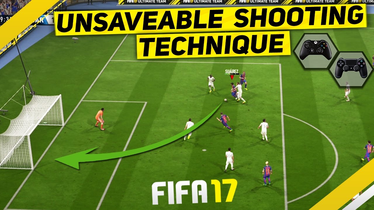 FIFA 17 UNSAVEABLE SHOOTING TECHNIQUE TUTORIAL - HOW TO FINISH ALL 1 ON 1 CHANCES - HIDDEN TRICK
