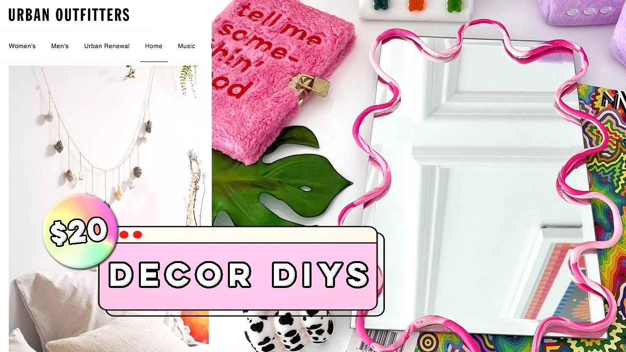 $20 Aesthetic Room Decor DIYs | 2022 Trends (Urban Outfitters, West Elm Inspired)