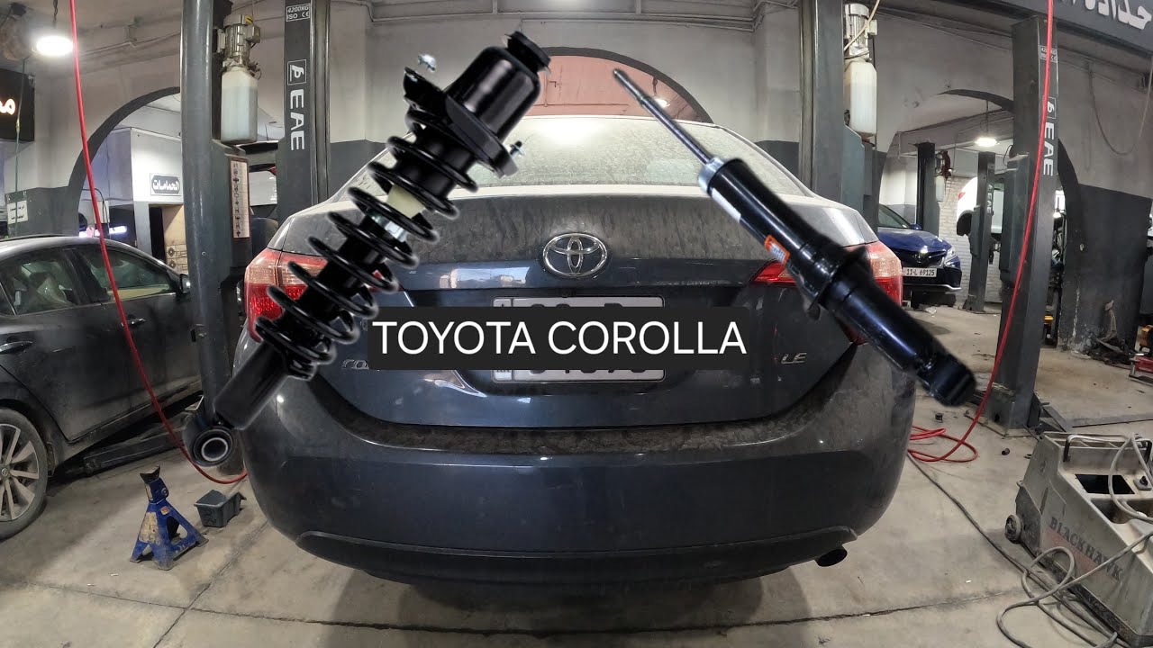 remplacement de la jambe de force arrière (amortisseur) .. toyota corolla (spécifications de couple)
