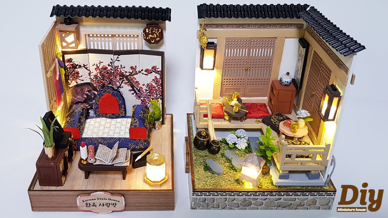 DIY Miniature dollhouse 🖼 한옥 미니멀룸ㅣ사랑방ㅣ마루ㅣHANOKㅣ박소소