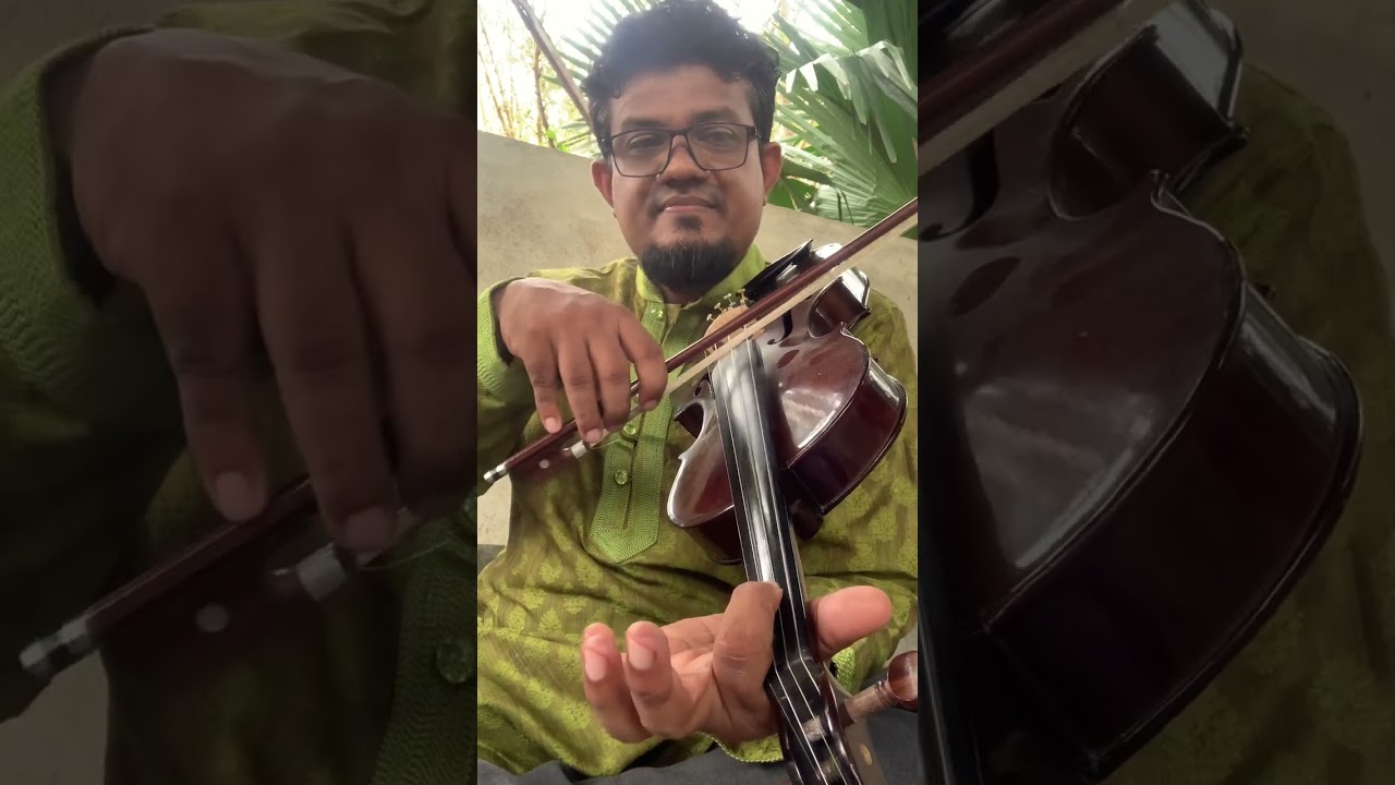 Learn the Technique of Indian Violin -  0 3 Lesson lRaag  Bilawal  Lakshana geet l Sinhala lessons