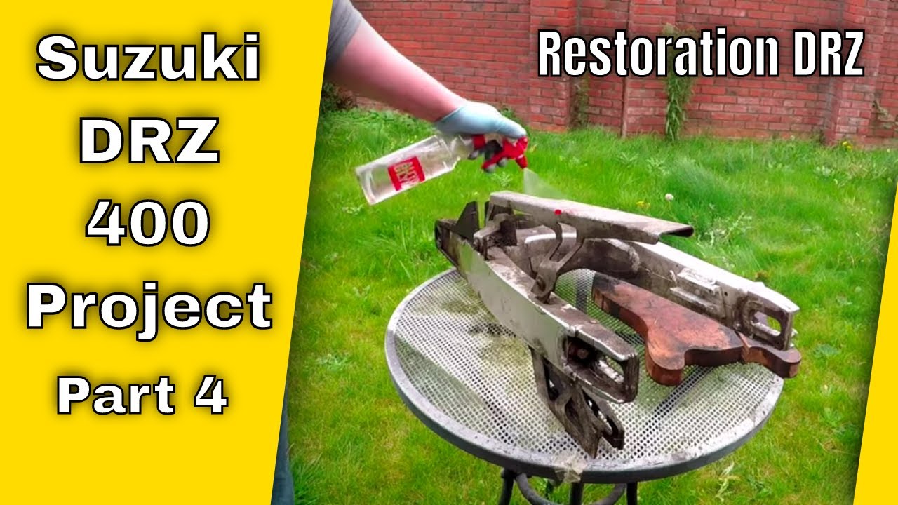 Suzuki drz 400 sm rebuild | Restoration DRZ | swing arm cleaned and fitted.