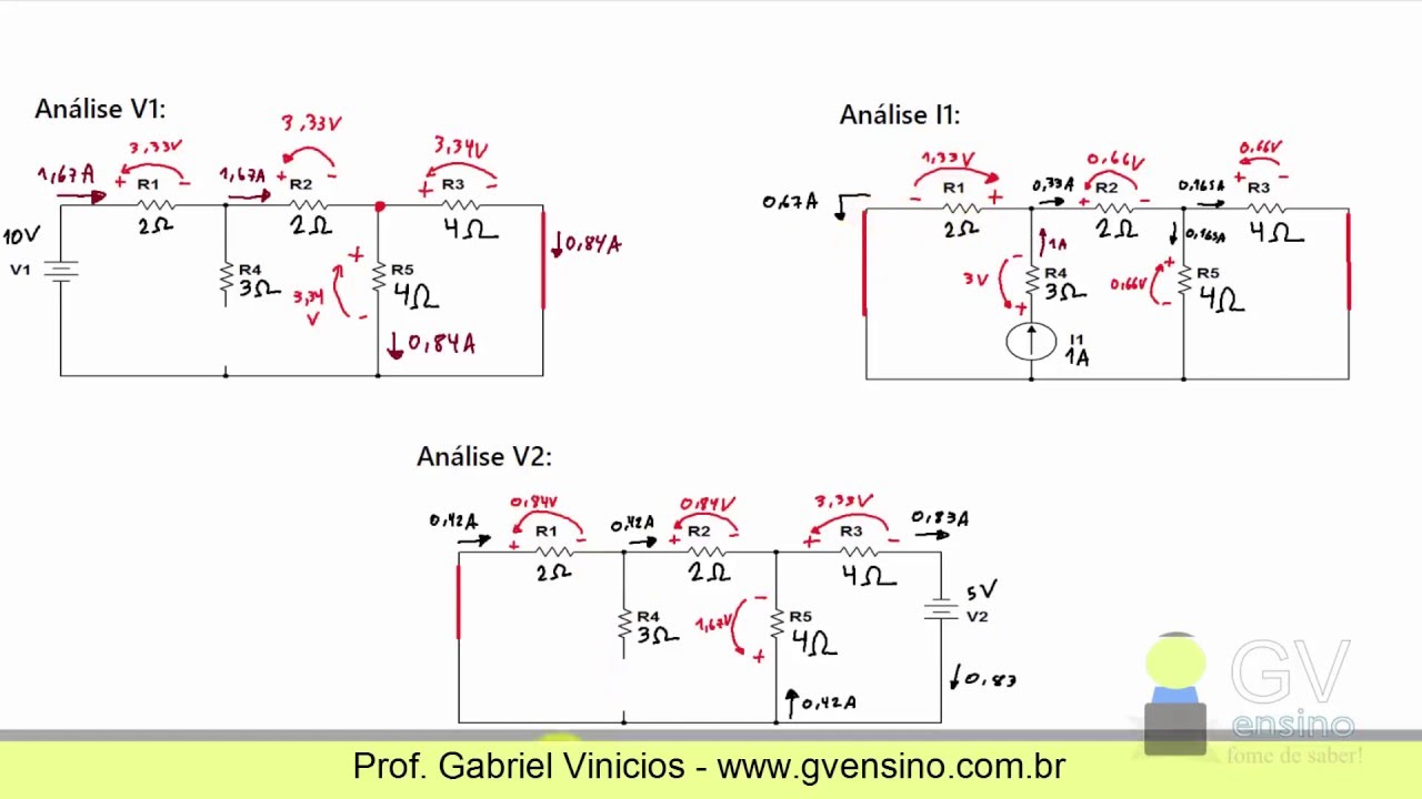 Resolvendo Circuito Complexo usando o Teorema da Superposição