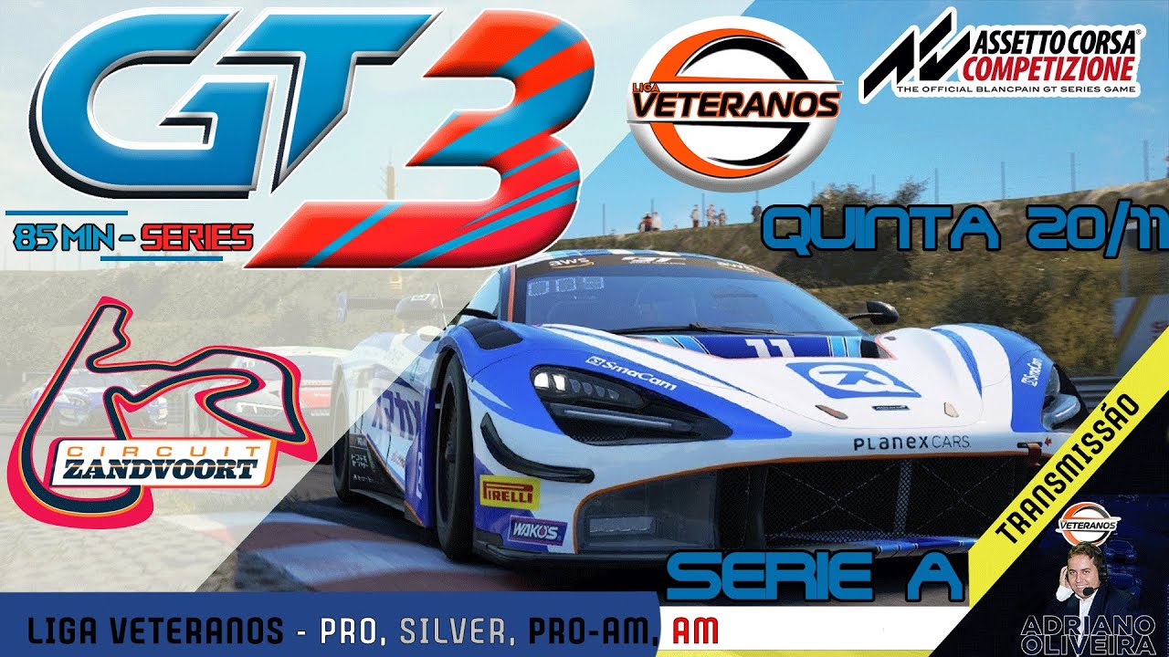 ASSETTO CORSA COMPETIZIONE / LIGA VETERANOS / LA PIAZZA  85 MIN / SERIE A / ZANDVOORT / FINAL